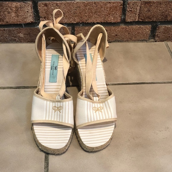 Anya Hindmarch Ankle Wrap Espadrille Wedges - Picture 4 of 7